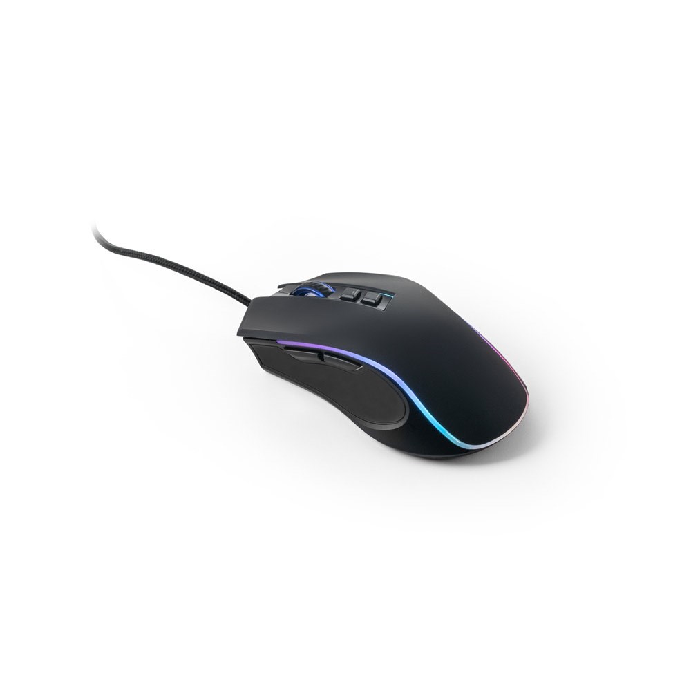 THORNE MOUSE RGB. Gaming muis met 1.5m kabel en ABS RGB LED-lampjes
