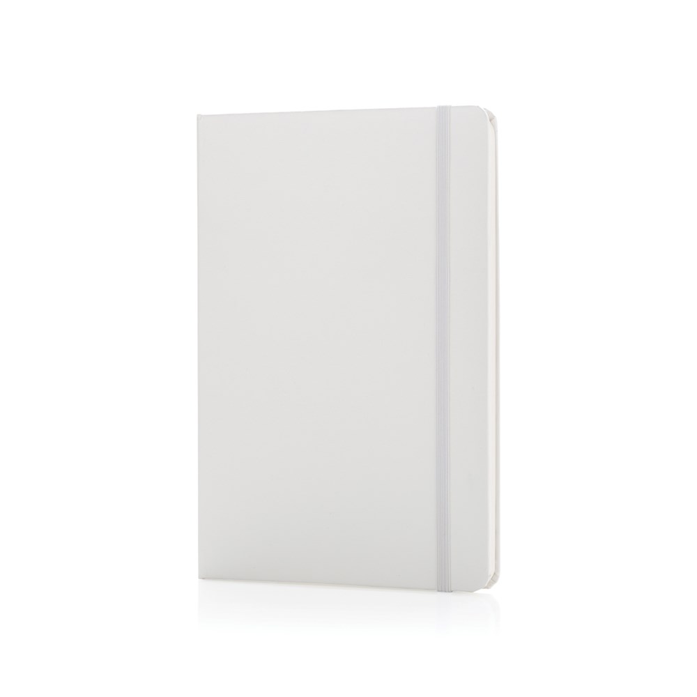 A5 hardcover notitieboek - wit (± PMS White)